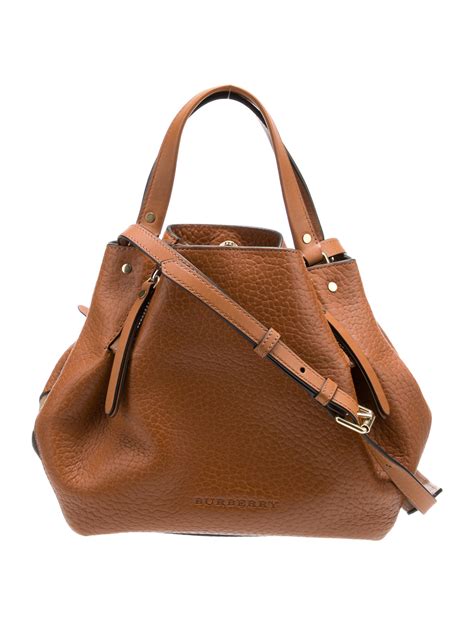 Burberry Maidstone Tote Small Brown Canvas/Leather